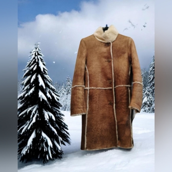 🩷 Sheepskin Women's Coat & matching hat Shearling. - Picture 14 of 14